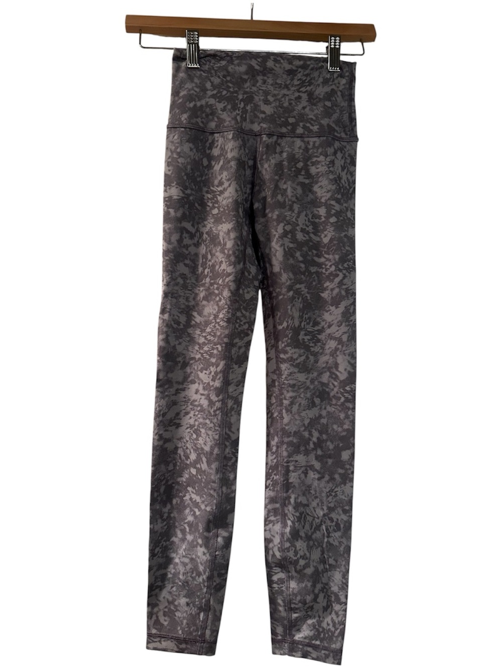 Lululemon Wonder Train High-Rise Leggings Gray Abstract Size 2 | 25” Like New